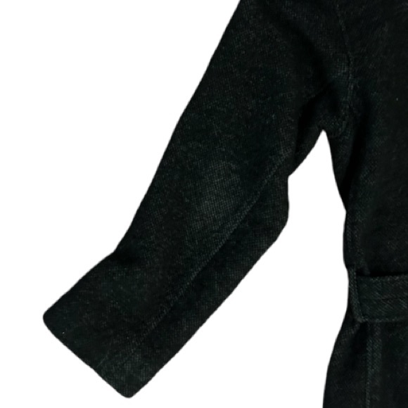 Aritzia Wilfred Broquerie Long Wool Alpaca Mohair Coat in Grey/Black Size Large - Picture 8 of 13